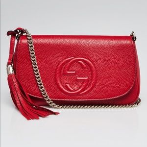 Gucci
Soho Medium Red Leather Cross Body Bag